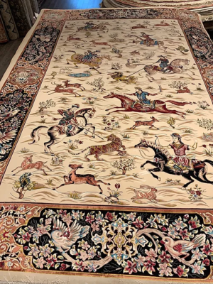 SUPER PERSIAN MACHINE MADE ORIENTAL RUG 6’ 7” x 9’ 7”