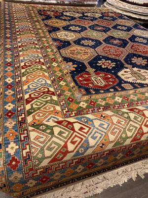 SUPER PAK KAZAK 100% WOOL PILE ALL OVER 12’ 3” X 15’ 3”