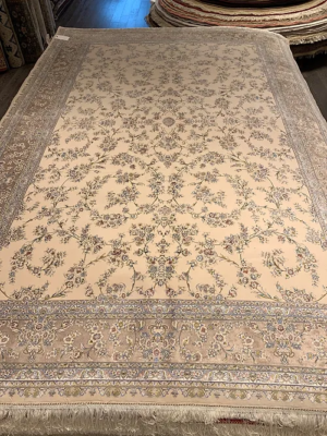 SUPER PERSIAN MACHINE MADE ORIENTAL AREA RUG TABRIZ BAMBOO 6’7”x9’7”