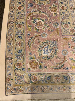 SUPER PERSIAN MACHINE MADE BAMBOO SILK TABRIZ ALL OVER 6’ 7” x 9’ 7” SKU# C18104