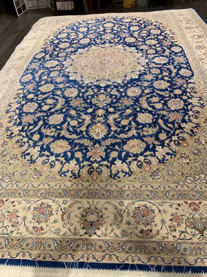 SUPER PERSIAN MACHINE MADE RUG ISFAHAN 6’ 7” x 9’ 7” SKU# C18108