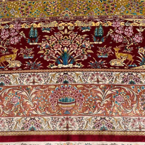 SUPER PERSIAN MACHINE MADE ORIENTAL RUG BAMBOO SILK 6’7”x9’7”