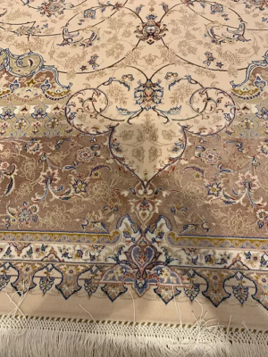 SUPER PERSIAN MACHINE MADE BAMBOO SILK TABRIZ 6’ 7” x 9’ 7”