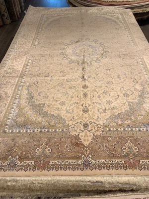 SUPER PERSIAN MACHINE MADE BAMBOO SILK ORIENTAL RUG 6’7”x9’7”