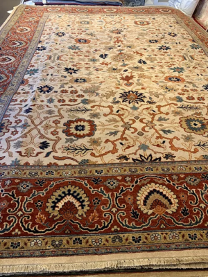 SUPER HAND KNOTTED SERAPI 8’ 10” x 11’ 9” SKU# 23186