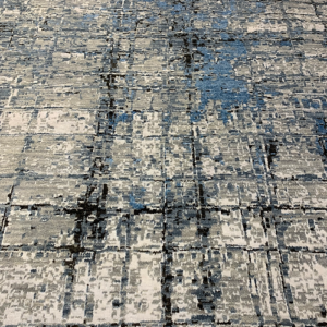 SUPER INDO IKATS HAND KNOTTED WOOL/VISCOSE 12’ 9” x 9’ 1” RUG SKU# M8129-13