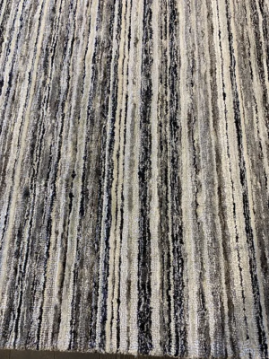 INDO HANDLOOMED 2000 GREY/CHARCOAL 7’9” x 9’10” SKU# BRC 963211