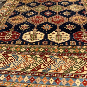 Super hand knotted Kazak area rug 100 % wool pile 12’ 3” x 15’ 3” SKU# C23144