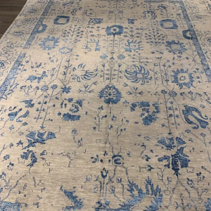 BROOKHAVEN DC-123 SILVER/BLUE 10’ x 13’9” SKU# BRC 903828