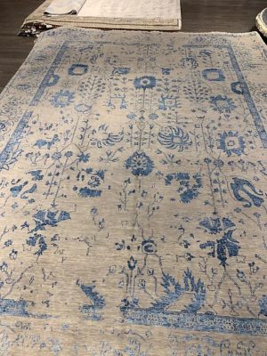 BROOKHAVEN DC-123 SILVER/BLUE 10’ x 13’9” SKU# BRC 903828