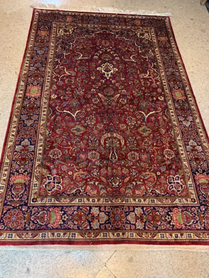 SUPER PERSIAN ANTIQUE PURE NATURAL SILK 5’ x 8’ SKU# Antique-1000