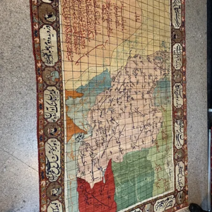 Antique Malayer 100 years old 5’x8’ old Iran map SKU# Antique-100