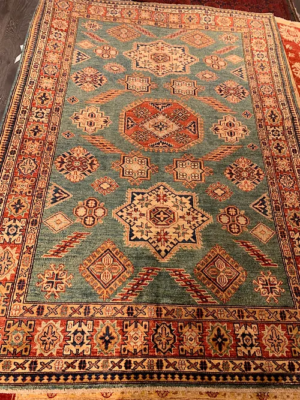 SUPER PAK PERSIAN KAZAK HAND KNOTTED WOOL RUG 4’ 10” x 7’ 0” SKU# C23213