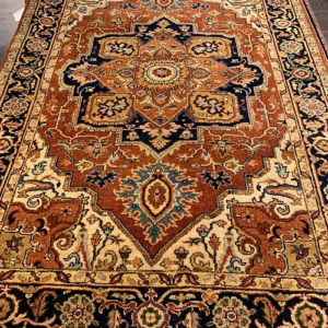 SUPER HAND KNOTTED INDO SERAPI HERIZ DESIGN 3’ 10” x 5’ 11” SKU# C33117