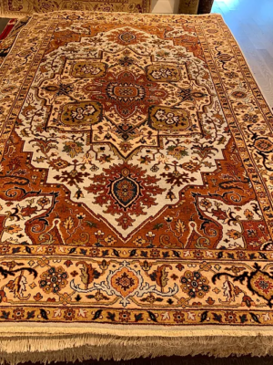 SUPER HAND KNOTTED INDO SERAPI RUG 6’x9’ SKU# C23305