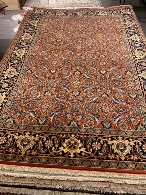 SUPER INDO HERATI DESIGN HAND KNOTTED WOOL 4’ 1” x 5’ 11” SKU# C33120