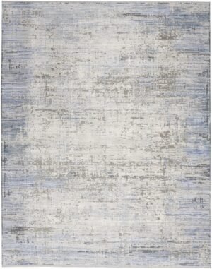 Nourison Abstract Hues 9'10" x 13' Blue Grey Modern Indoor Rug