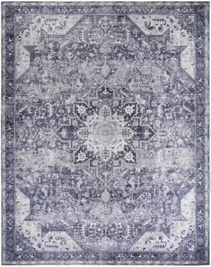 Nourison Washables NWB15 Charcoal Grey Area Rug