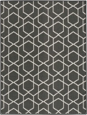 Horizon Indoor/Outdoor HOZ01 Black Area Rug