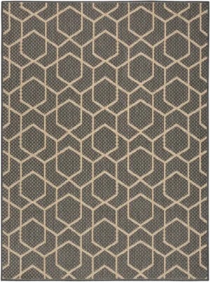 Horizon Indoor/Outdoor HOZ01 Charcoal Area Rug