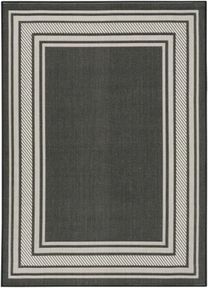 Horizon Indoor/Outdoor HOZ03 Black Area Rug