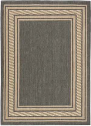 Horizon Indoor/Outdoor HOZ03 Charcoal Area Rug