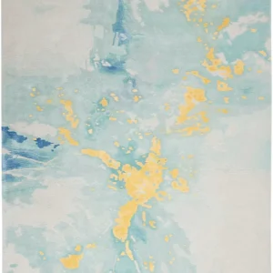 Prismatic PRS26 Seafoam Gold Rug