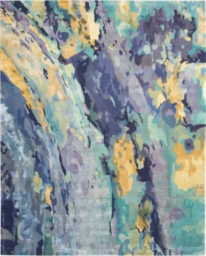 Prismatic PRS09 Silver/Blue Rug