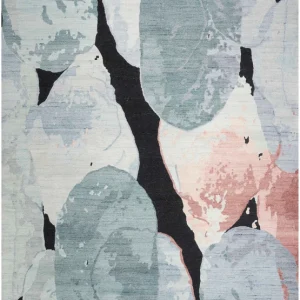 Silk Shadows SHA25 Blue Pink Area Rug