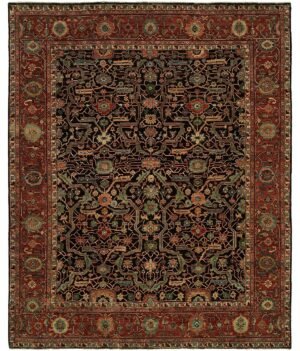 Antique Heriz 121 Blue-Red